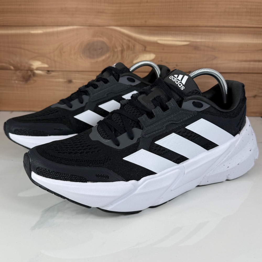 Adidas Adistar Repetitor Running Training Shoes Black White GX2995 Mens 10.5 - Picture 2 of 16